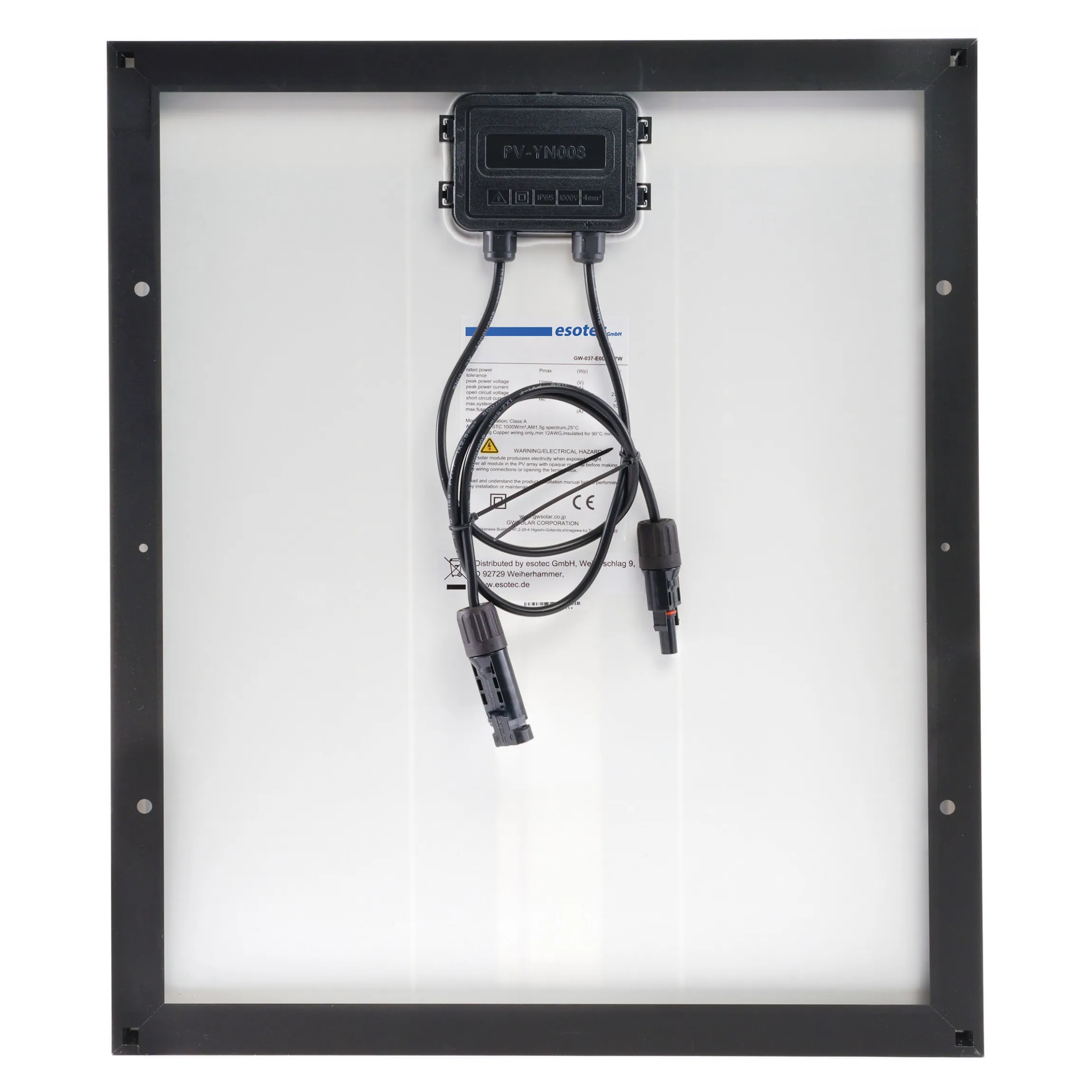 Solars Inselanlage 37 Wp mit 12V/ 12 Ah Akku und Leuchte