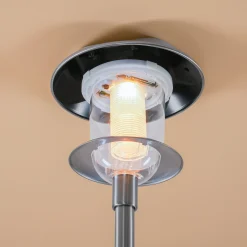 Solar Stableuchte Sunnylight 38 cm aus Edelstahl