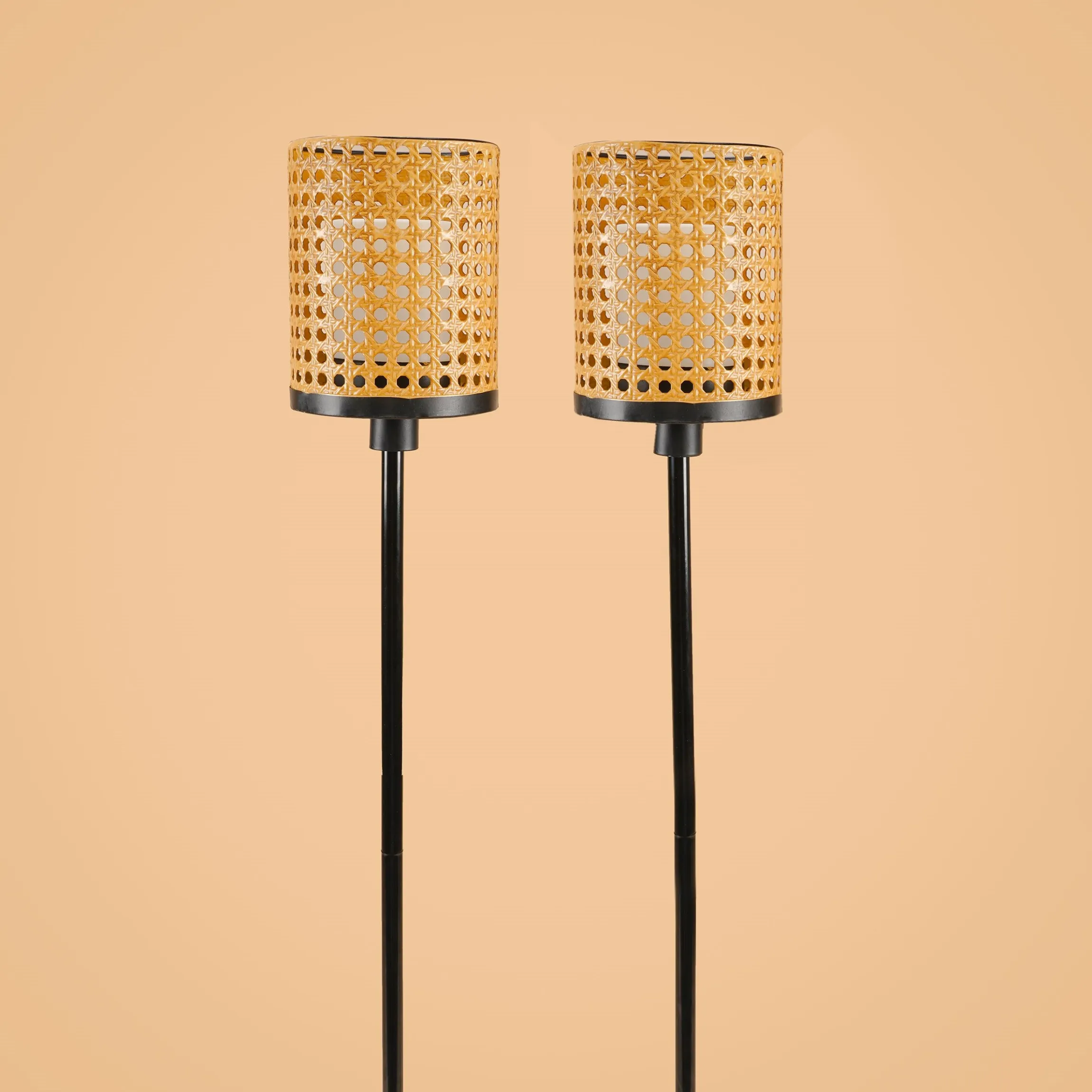 Solar Stab-Windlichter Samoa im 2er-Set