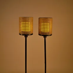 Solar Stab-Windlichter Samoa im 2er-Set
