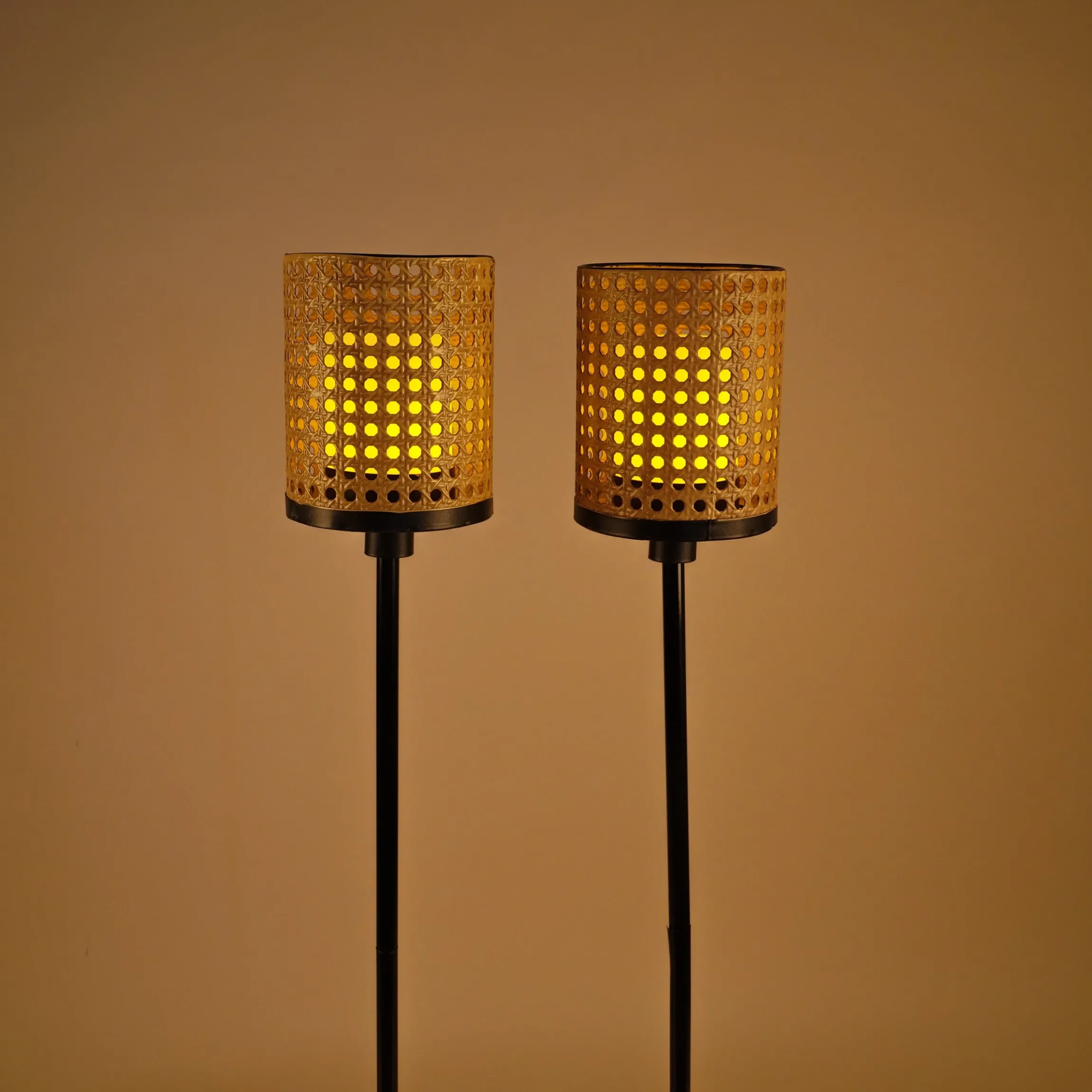Solar Stab-Windlichter Samoa im 2er-Set