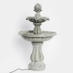 Solar Standbrunnen 93 cm mit dreifach Wasserspiel