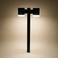 Solar Standleuchte Aura 70 mit zwei Leuchtköpfe