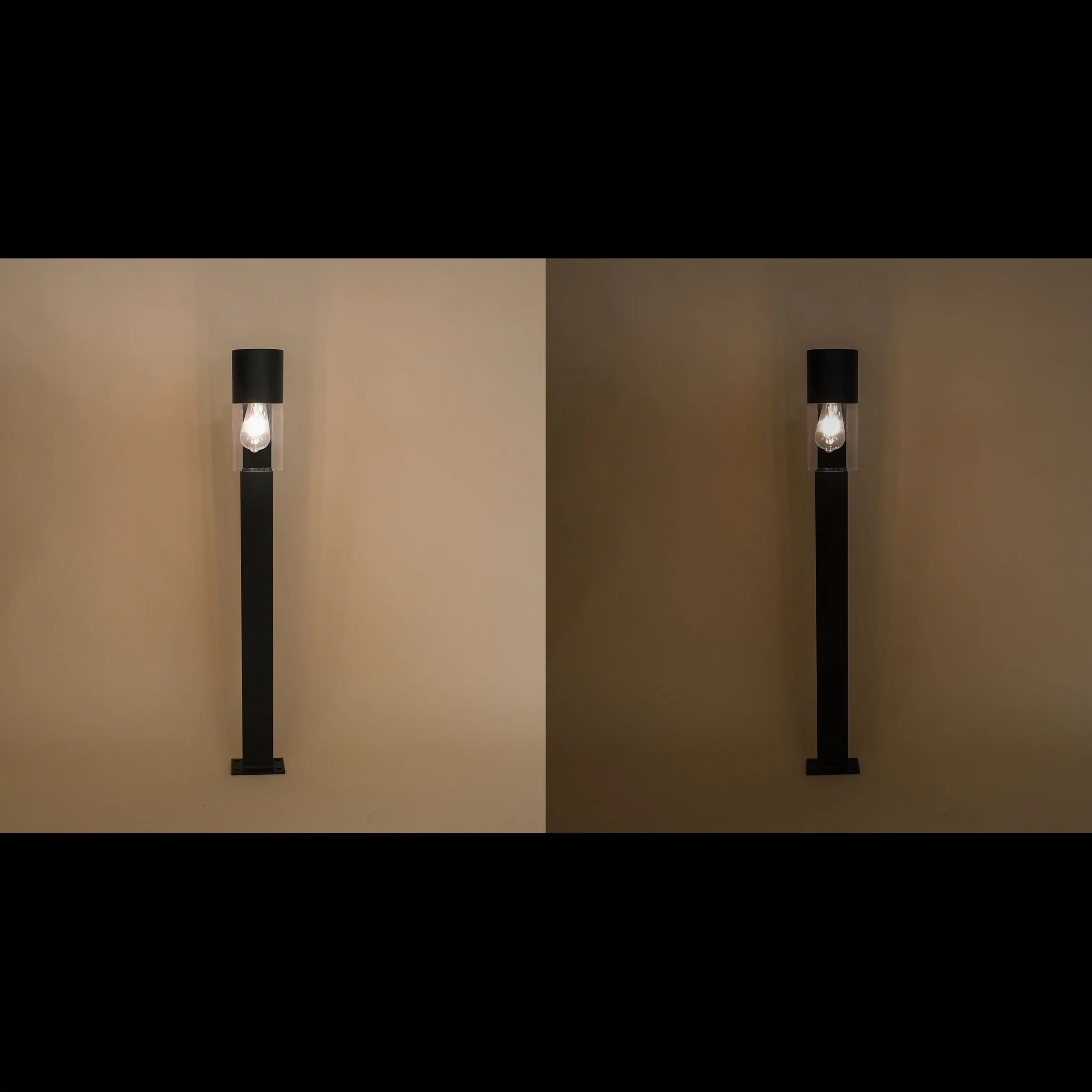 Solar Standleuchte Viola 100 cm mit LED-Glühbirne