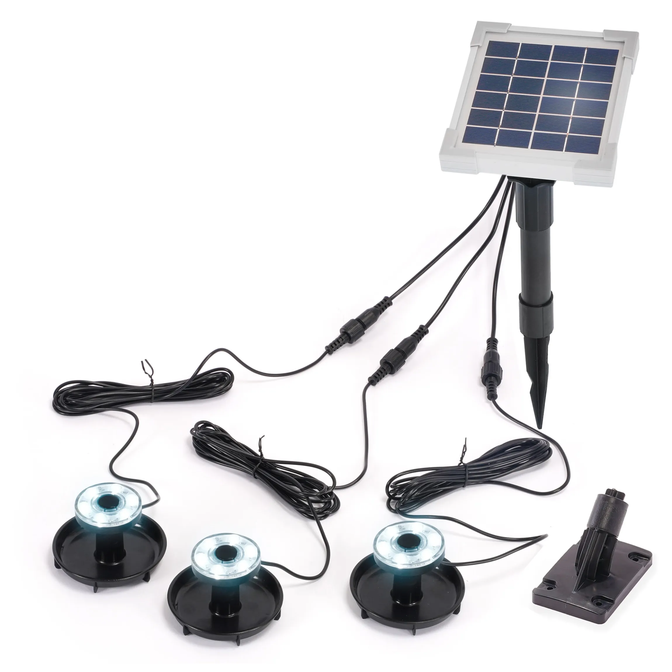 Solarstrahler Multispot Basic mit 3 Strahlern, 60 lm kaltweiß