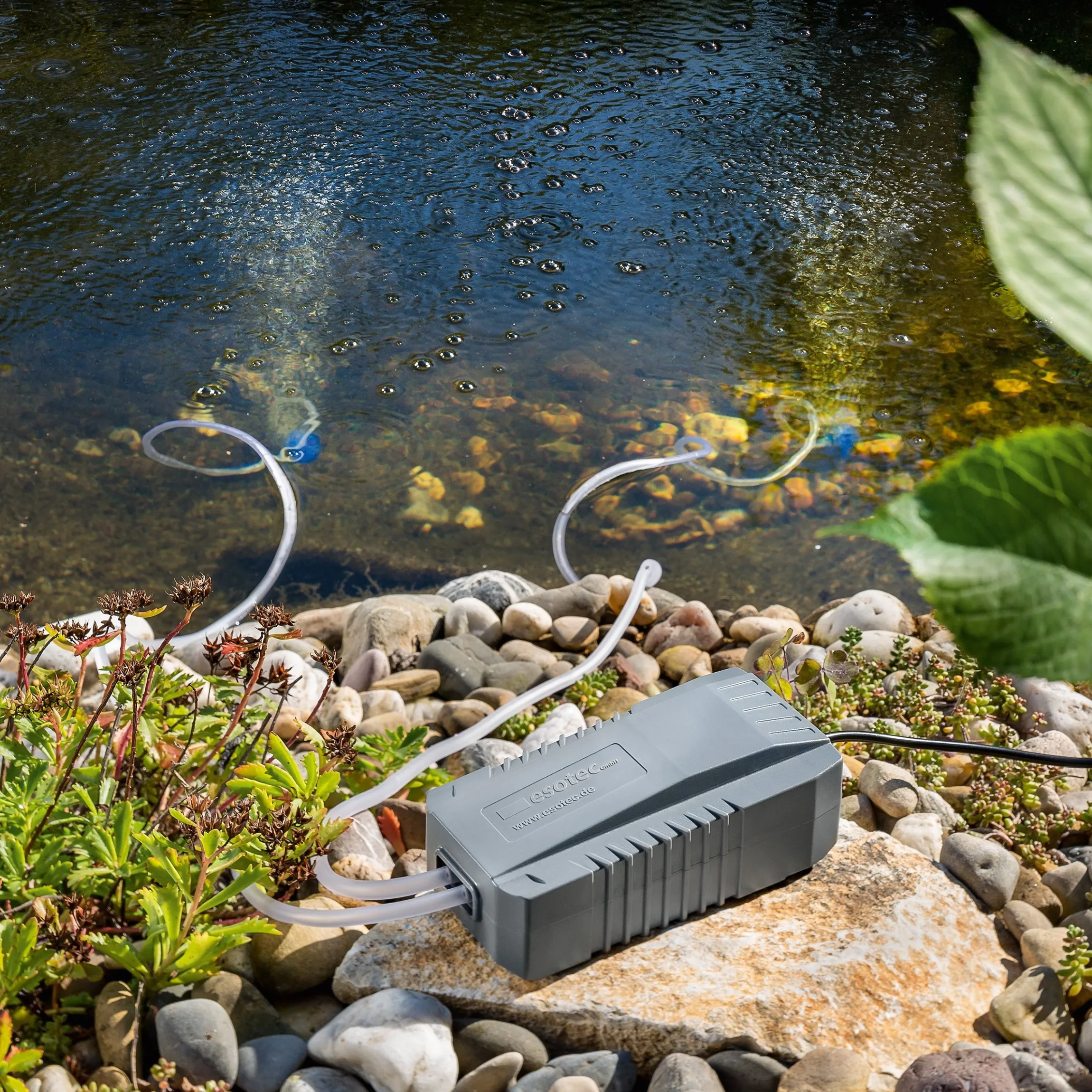 Solar Teichbelüfterset 6/200 mit 1,5 Ah LiFePO4 Akkuspeicher