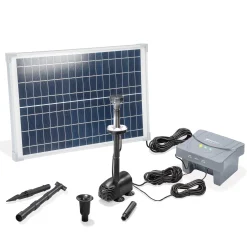 Solar Teichpumpenset 25/680 mit 6 Ah LiFePO4 Akkuspeicher