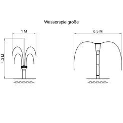 Solar Unterwasserfilter-Set 25/700 mit 6 Ah LiFePO4-Akkuspeicher