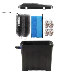 Solar UV-Durchlauffilter-Set 100/1900 mit 24 Ah LiFePO4-Akkuspeicher