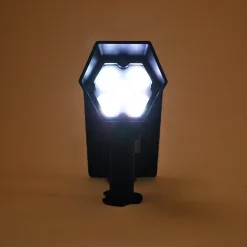 Solar Wand- und Bodenstrahler kalt weiß aus Kunststoff