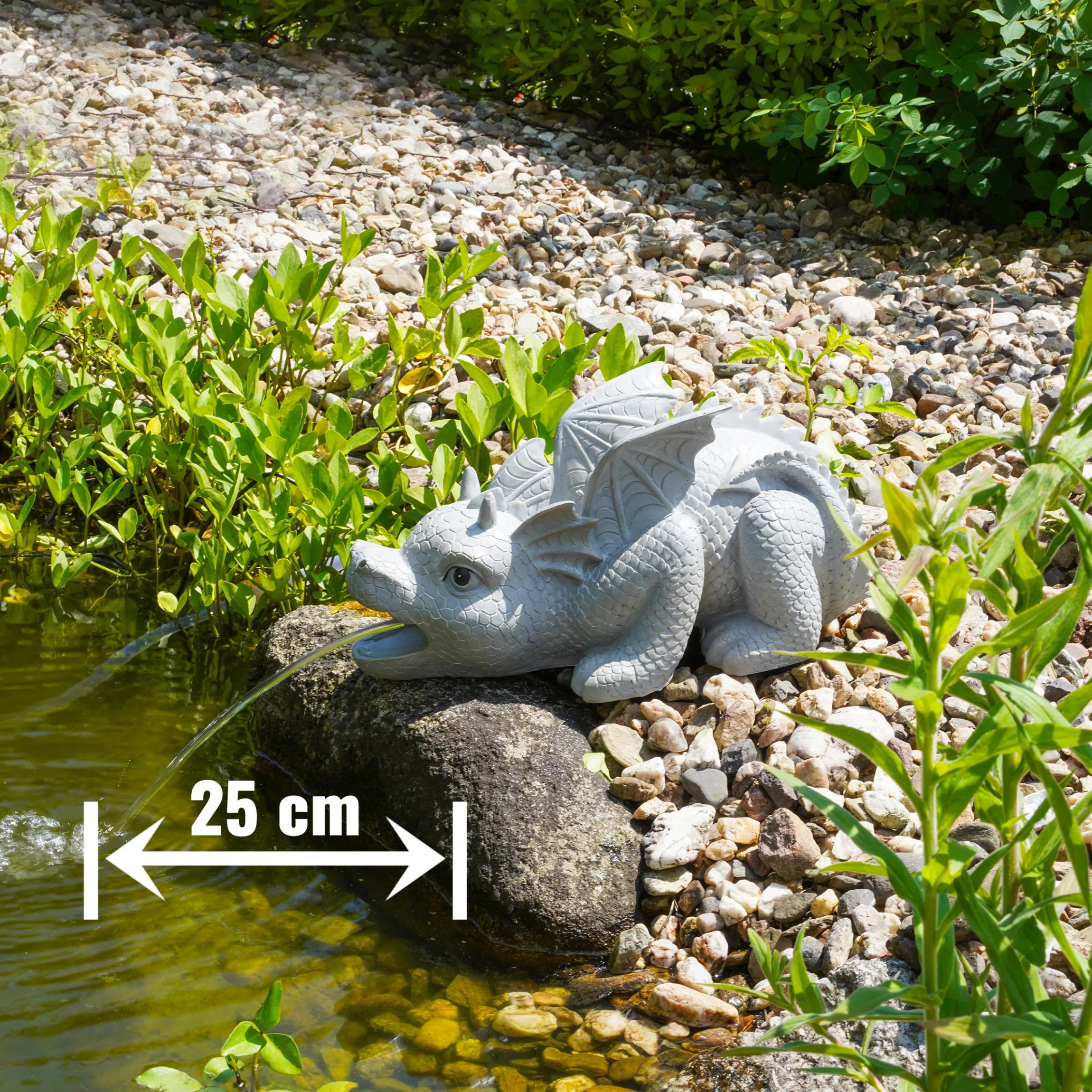 Solar Wasserspeier-Set Drache Grisu
