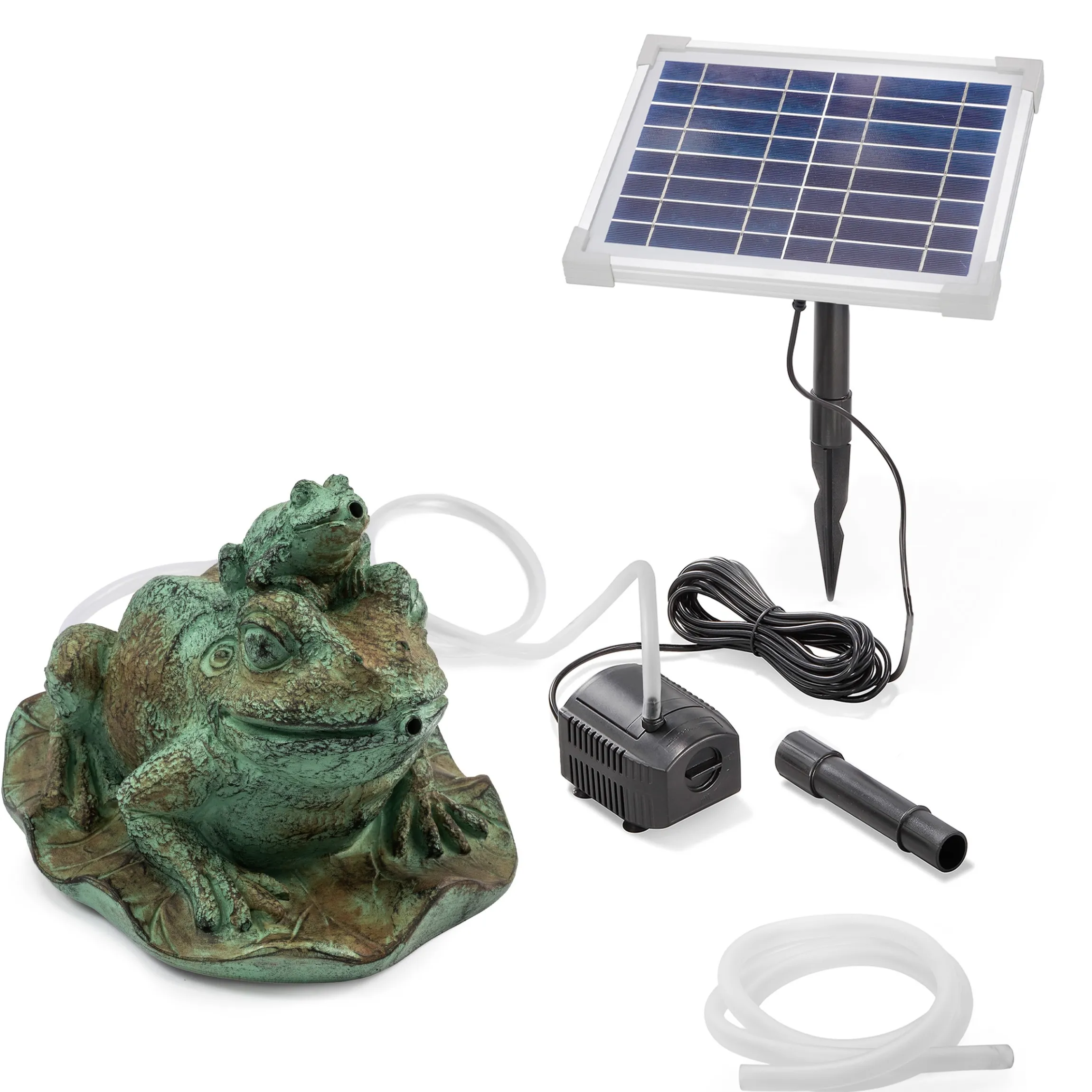 Solar Wasserspeierset Frosch Bruno & Pip