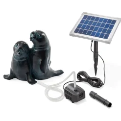 Solar Wasserspeier-Set Seehundpaar Paula & Paul