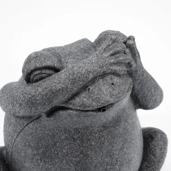 Solar Wasserspeier-Set sitzender Frosch