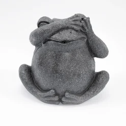 Solar Wasserspeier-Set sitzender Frosch