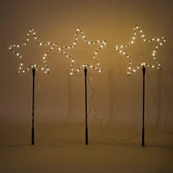 Solar Weihnachtsdeko Sternenzauber im 3er-Set