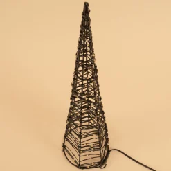 Solar Weihnachtspyramide Höhe 50 cm mit 200 warmweißen LEDs