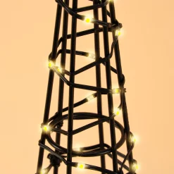 Solar Weihnachtspyramide Höhe 50 cm mit 200 warmweißen LEDs