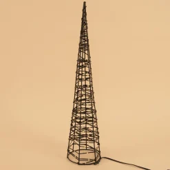 Solar Weihnachtspyramide Höhe 50 cm mit 200 warmweißen LEDs