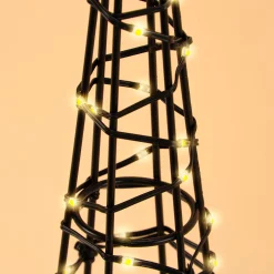 Solar Weihnachtspyramiden im 2er-Set, Höhen 50 & 60 cm