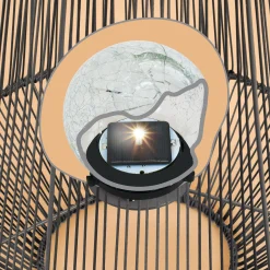 Solar Windlicht Ilona 30 cm in Rattanoptik
