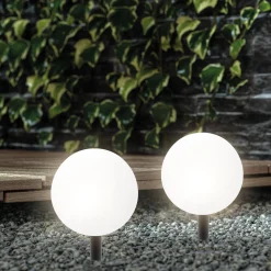 Stimmungsvolles Solarkugelset ⌀ 20 cm mit Fernbedienung