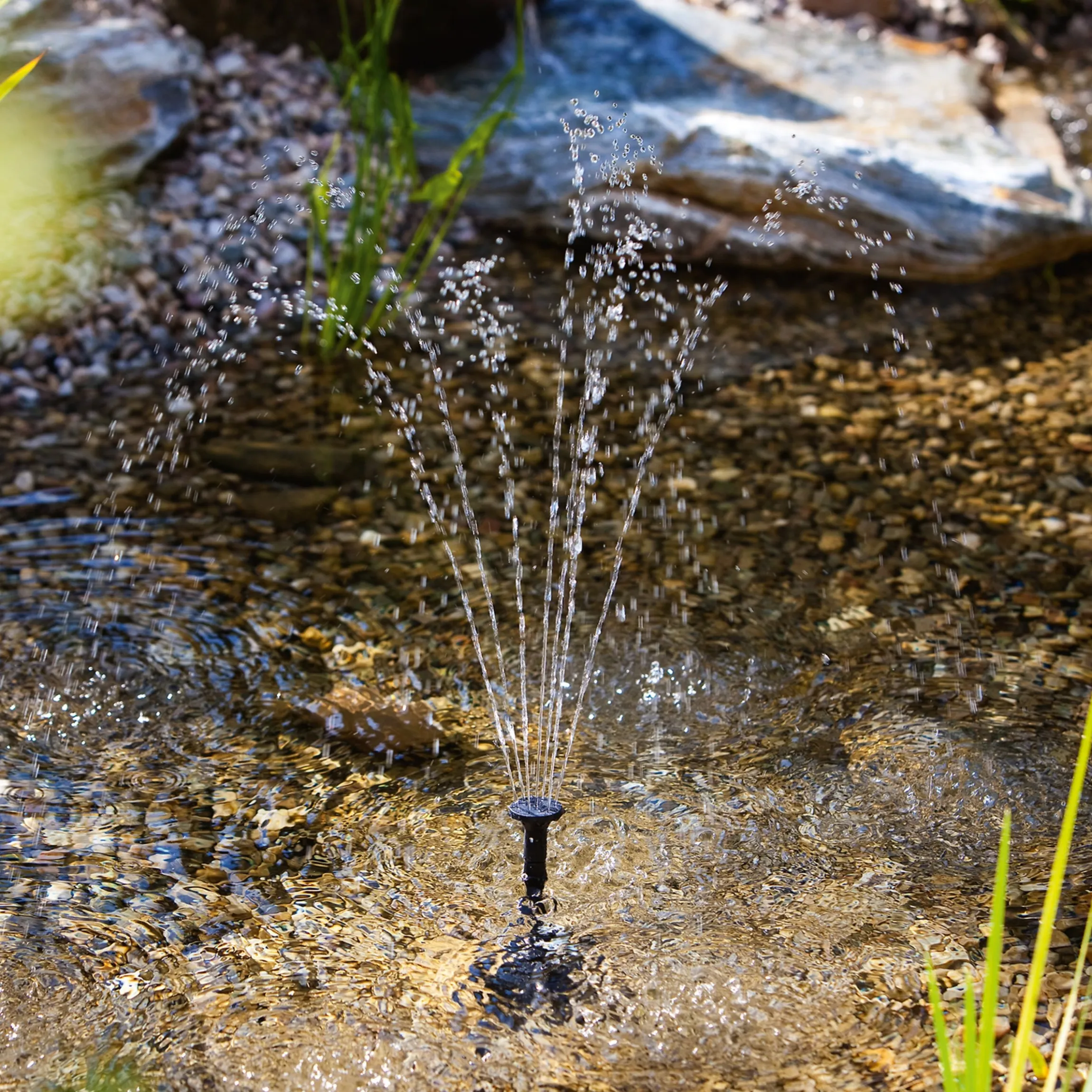 Teichpumpe Fontana mit Sprinklerset