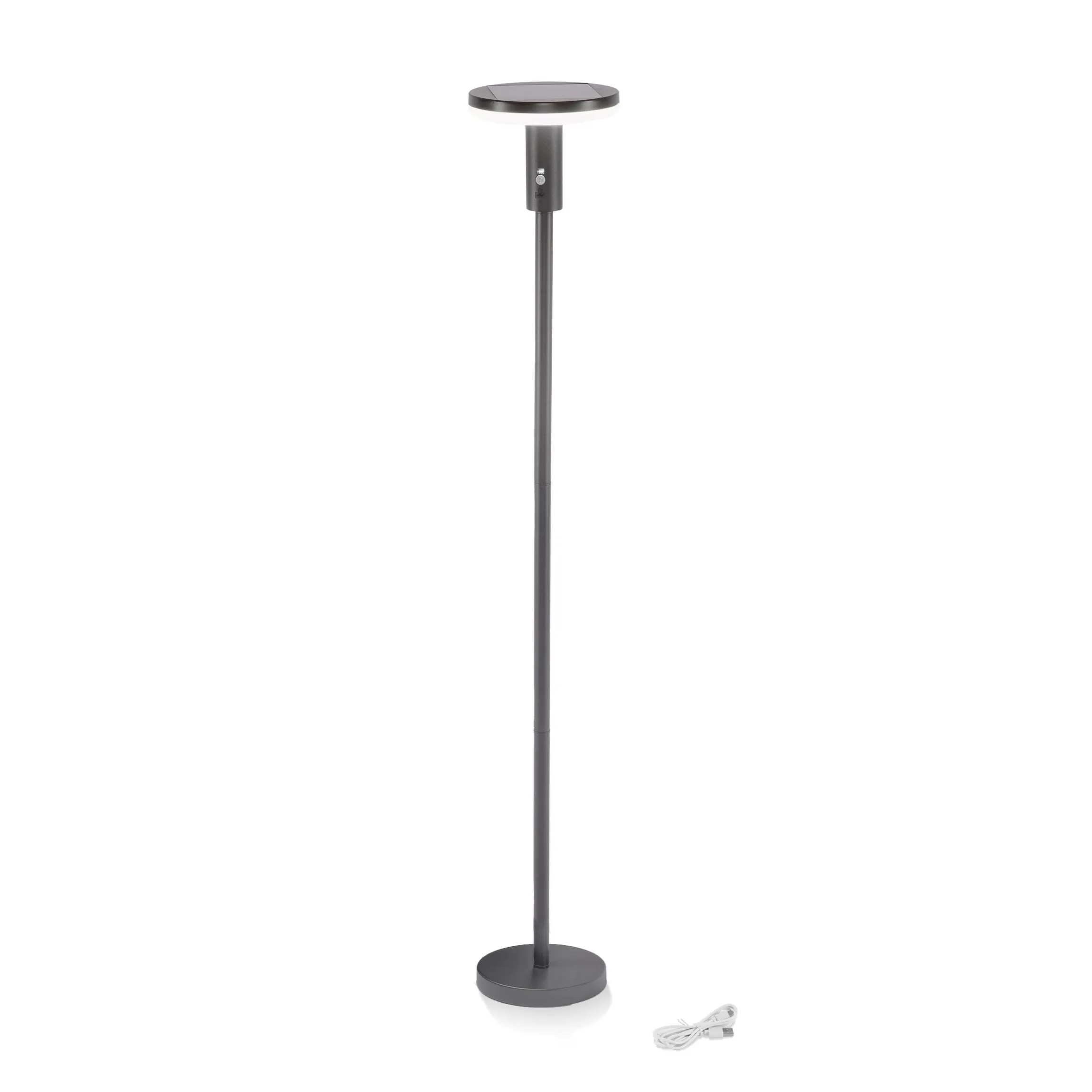 Vielseitige Solar Stehlampe Talino 140 cm, dimmbar