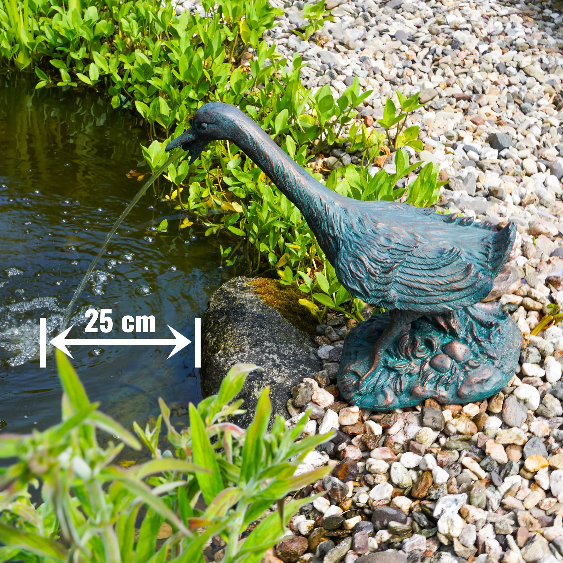 Wasserspeier-Figur Gans Erna