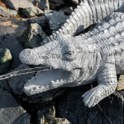 Wasserspeier-Figur Krokodil Klaus