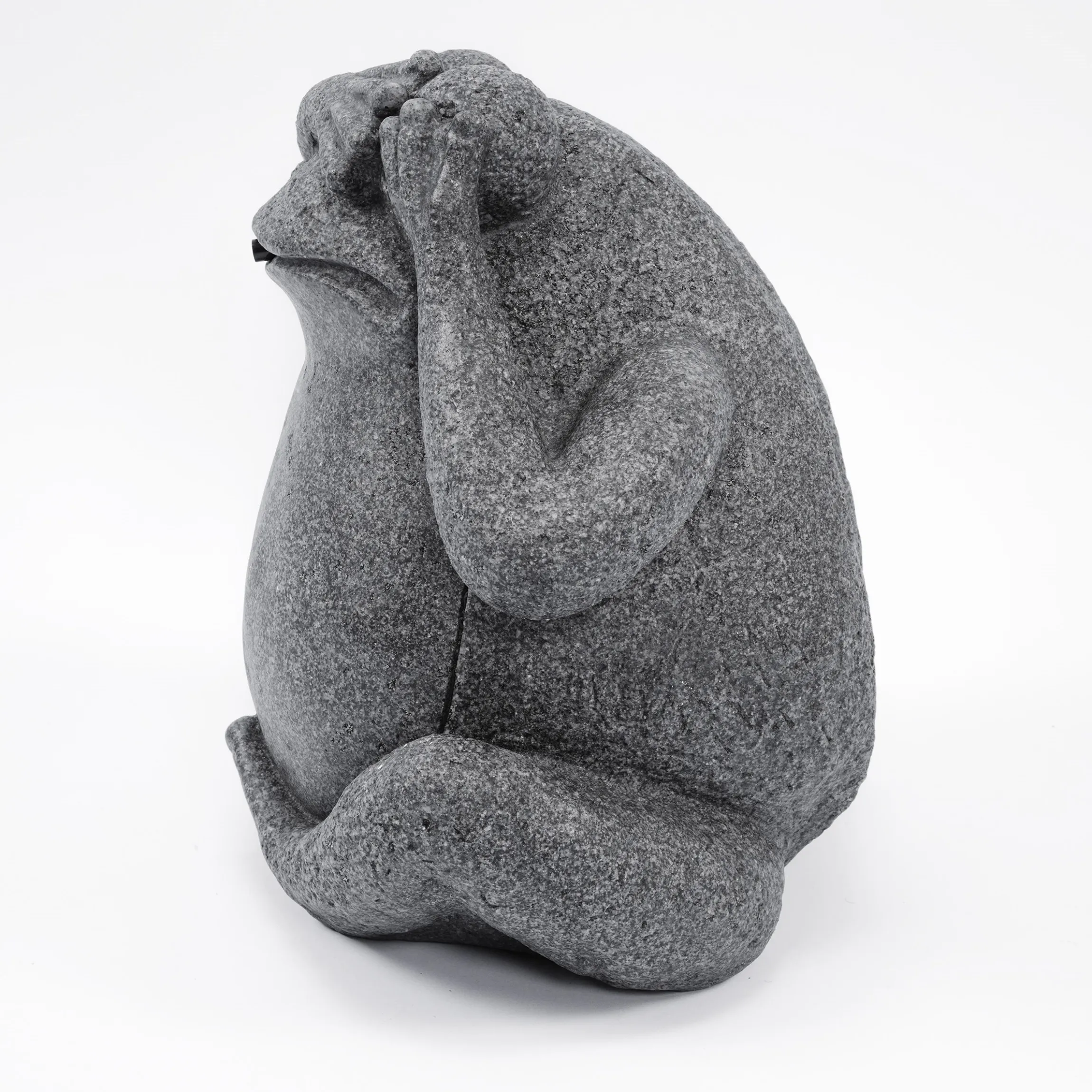 Wasserspeier-Figur sitzender Frosch